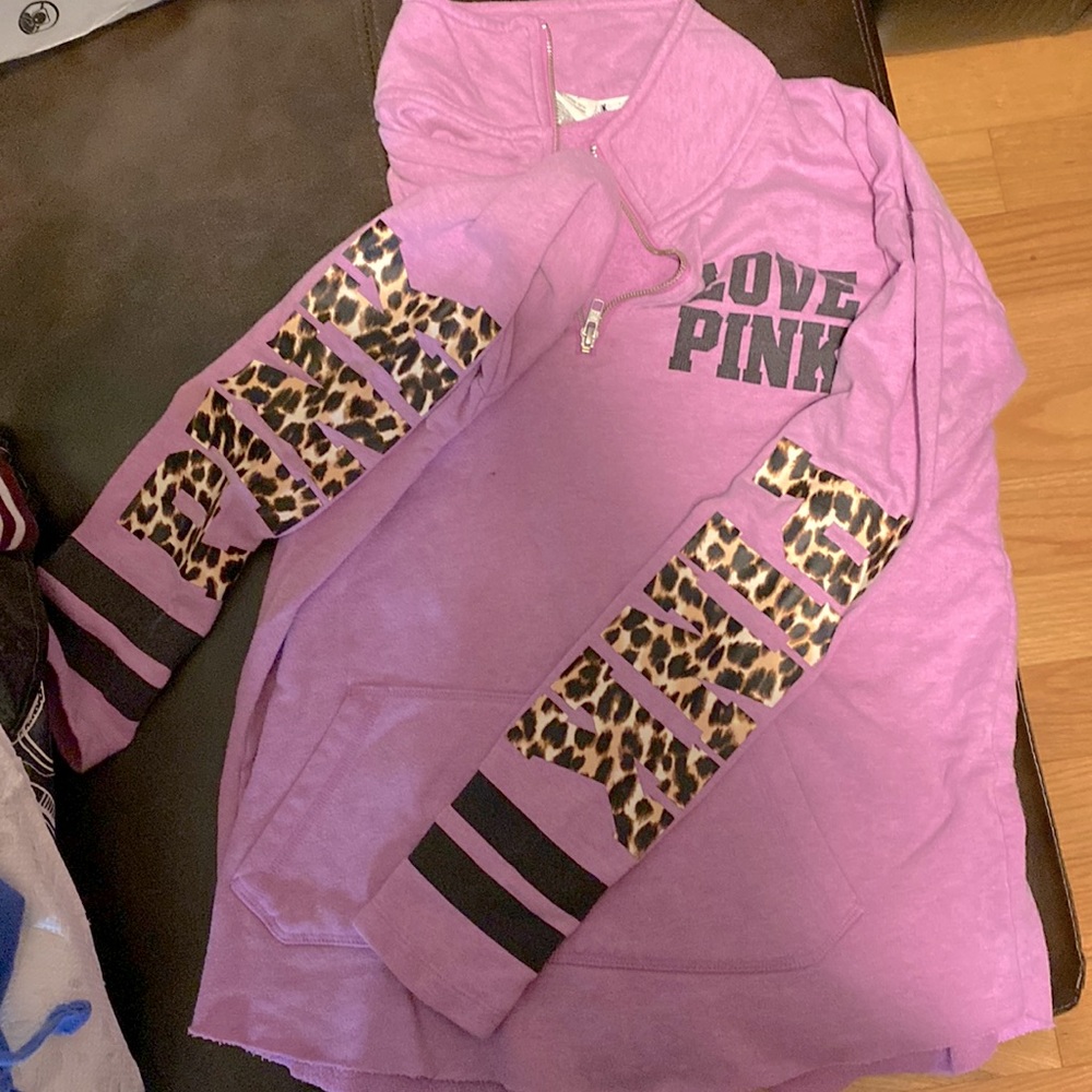 PINK VS half zipper sweater